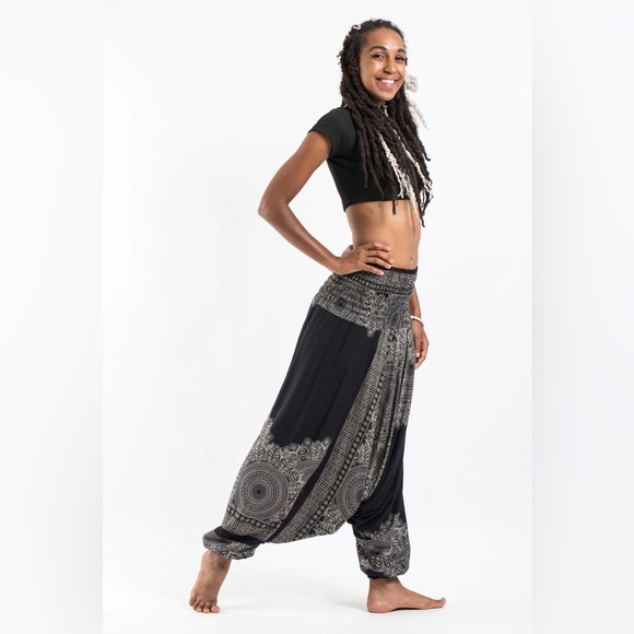 harem pants Pants - Harem Pants Mandala Black